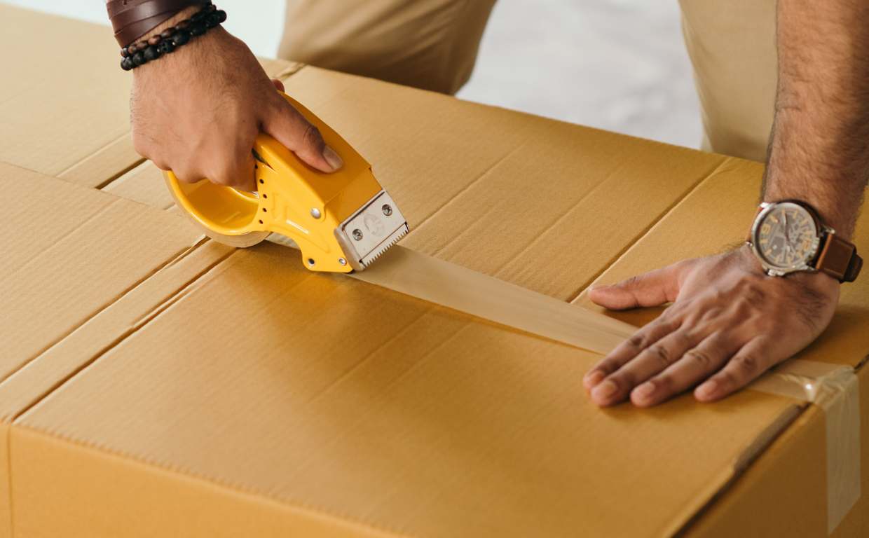 Rolls of Enermous adhesive tape